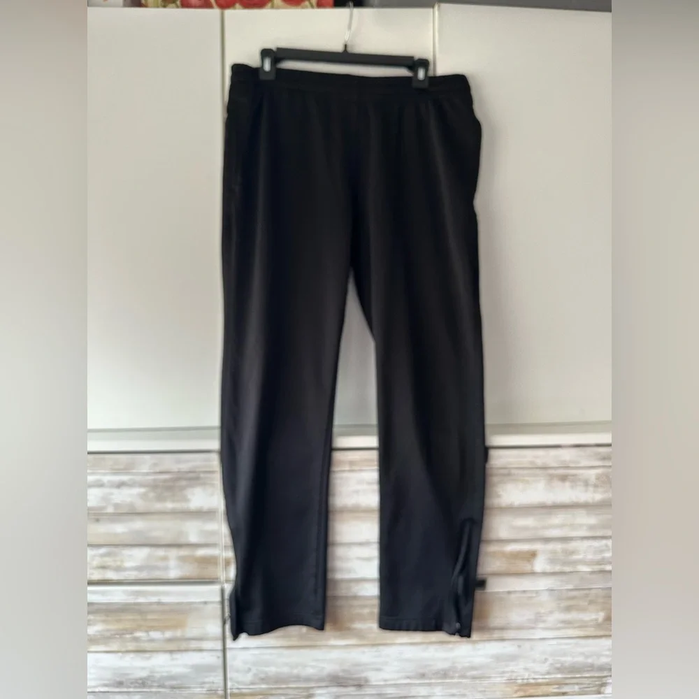 🏃 The Foundry Supply Co Men’s Jogger Pants LT Black Ankle Zip Athletic